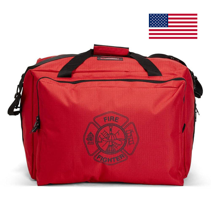 LINE2design Deluxe Step-In Firefighter Gear Bag with Maltese Cross