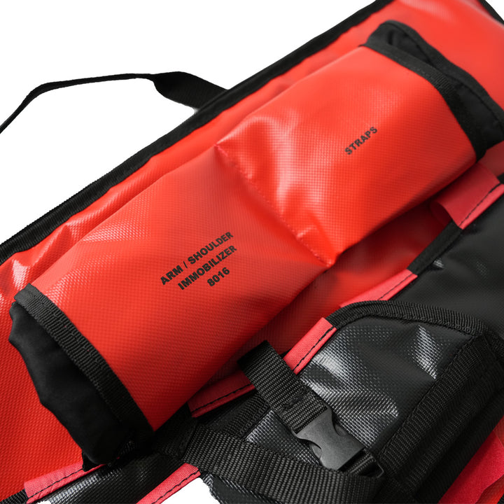 LINE2design Heavy Duty Emergency Fracture Immobilization Arm and Leg Care Splints with Carrying Case - Red