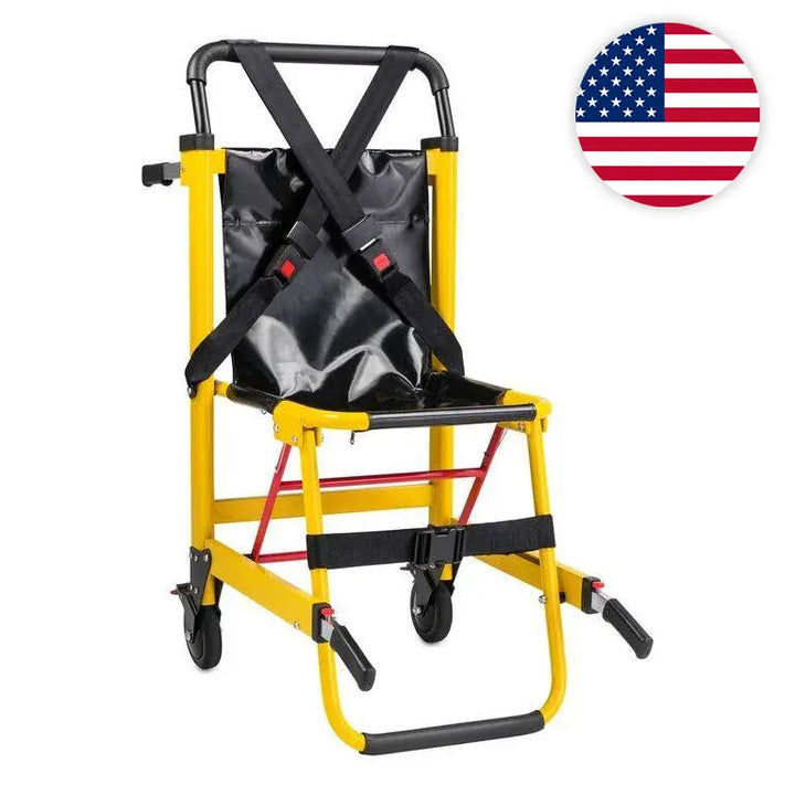 LINE2design-USA-2-Wheel Deluxe Evacuation Folding Stair Chair - Ideal for EMS/Ambulance Transport