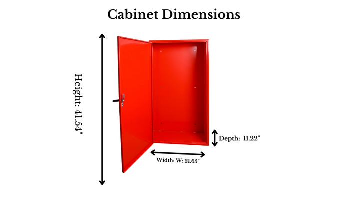 LINE2design-USA Evacuation Stair Chair Metal Wall Storage Cabinet