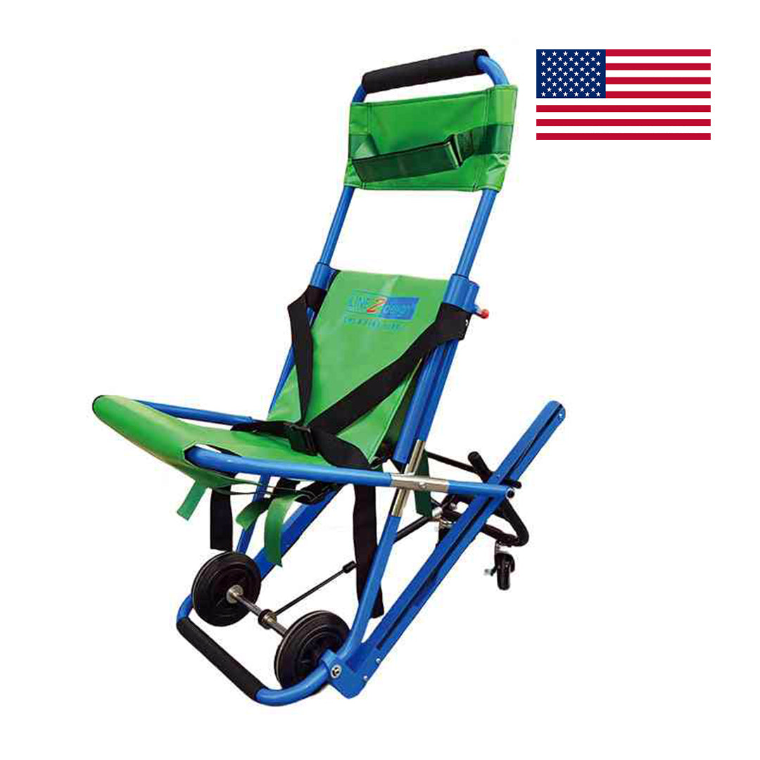 LINE2design-USA-EMS Stair Chair - Medical Emergency Patient Lift Transfer - Single Operator - Evacuation Medical 4 Wheels Stair Chair