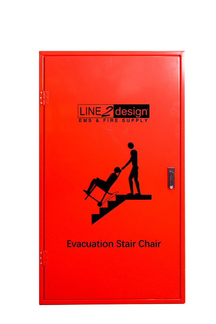 LINE2design-USA Evacuation Stair Chair Metal Wall Storage Cabinet