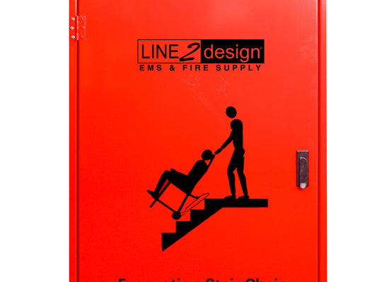 LINE2design-USA Evacuation Stair Chair Metal Wall Storage Cabinet