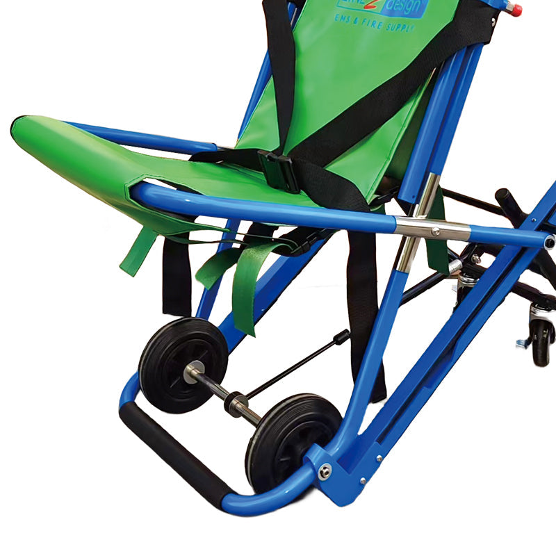 LINE2design-USA-EMS Stair Chair - Medical Emergency Patient Lift Transfer - Single Operator - Evacuation Medical 4 Wheels Stair Chair - Used