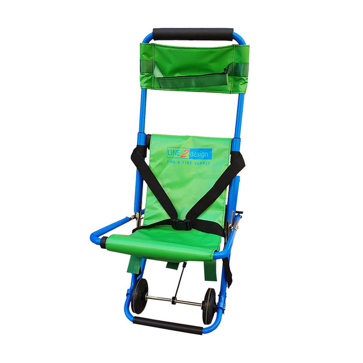 LINE2design-USA-EMS Stair Chair - Medical Emergency Patient Lift Transfer - Single Operator - Evacuation Medical 4 Wheels Stair Chair - Used